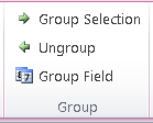 Excel Pivot Table Group and Ungroup buttons