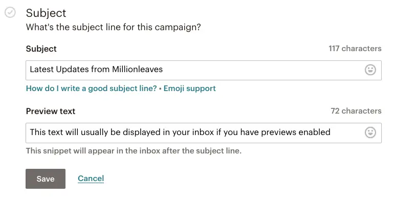 add border to text box mailchimp