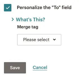 Mailchimp email campaign - personalise the To field with a Merge tag | Learn Mailchimp with Five Minute Lessons